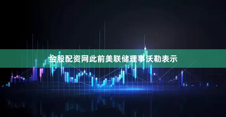 金股配资网此前美联储理事沃勒表示